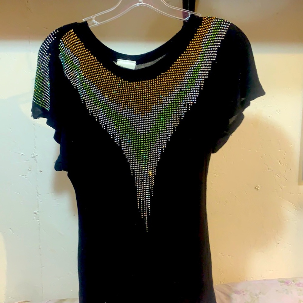 Vocal size small bling top